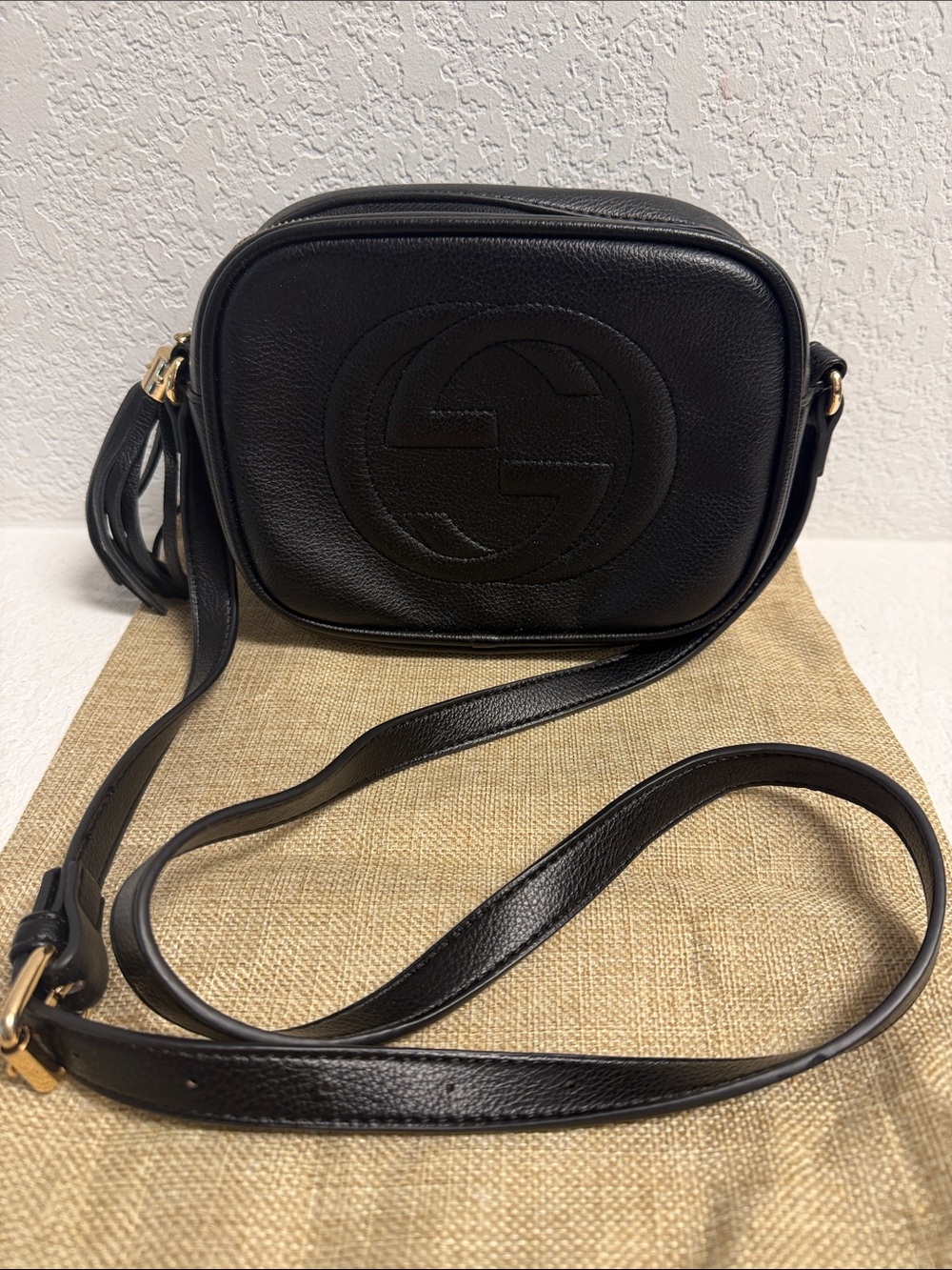 NEW~Black Logo Crossbody Shoulder Bag